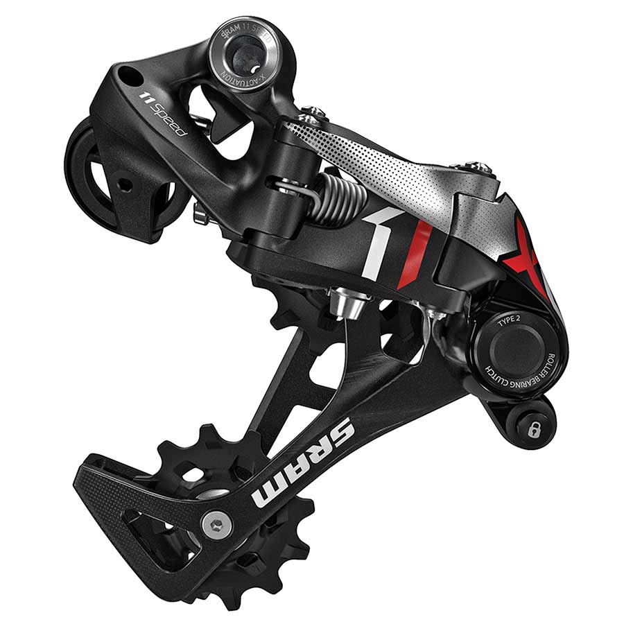 X01, Rear derailleur, 11sp., Type 2.1, Medium cage, Red