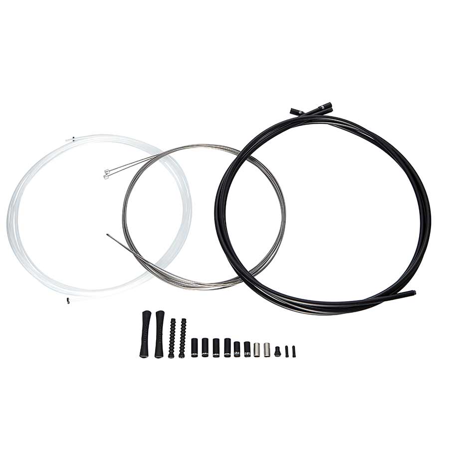 Slick Wire, Shifter Cable and Housing Set, Stainless Steel, Black, Shimano/Kit