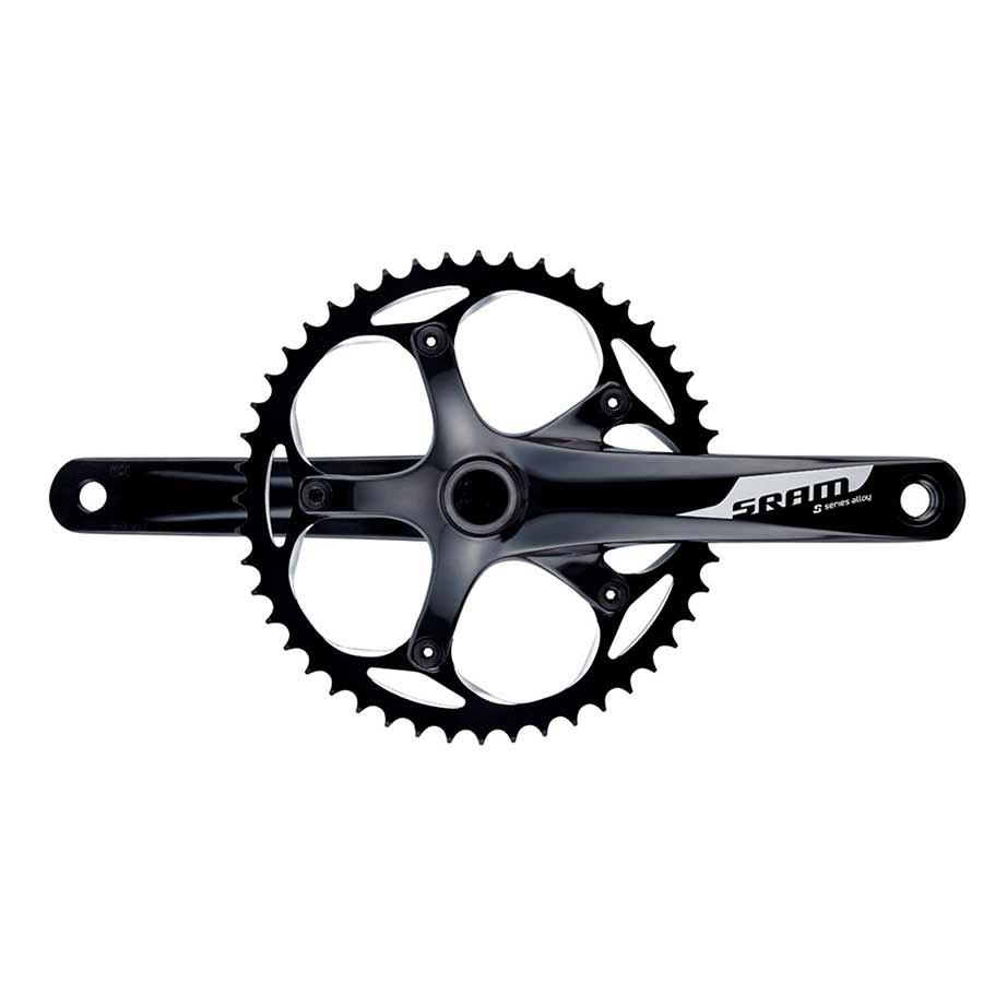 S300 1.1 Courier, Crankset, Speed: 1, Spindle: 24/22mm, BCD: 130, 48, GXP, 165mm, Black, Track