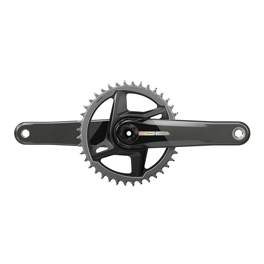 Force D2 1x, Crankset, Speed: 12, Spindle: 28.99mm, BCD: Direct Mount, 40, DUB, 170mm, Black, Road Disc