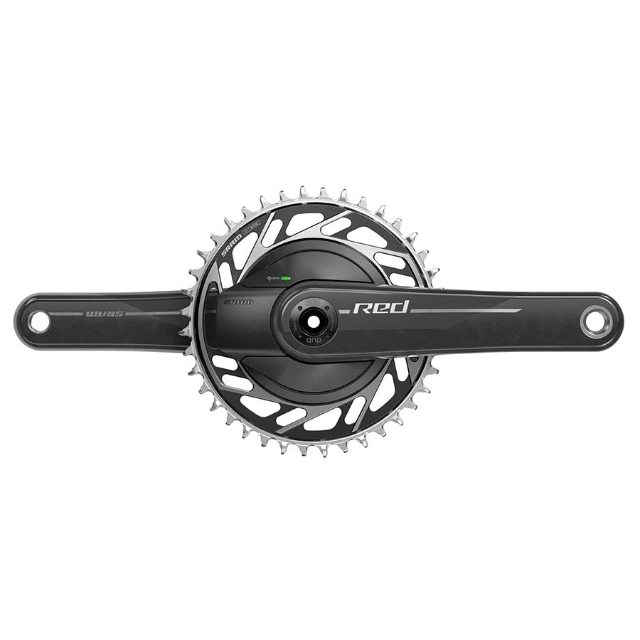 SRAM, Red AXS 1x XPLR Power Meter E1, Power Meter Crankset, Speed: 12/13, Spindle: 28.99mm, BCD: Thread Mount, 40, DUB, 175mm, Black, Road Disc