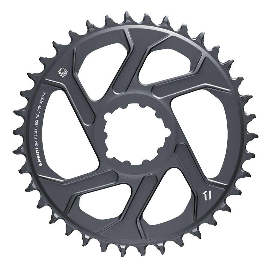 Eagle, Chainring, Teeth: 36, Speed: 11/12, BCD: Direct Mount, Aluminum, Lunar/Polar Grey, 6mm