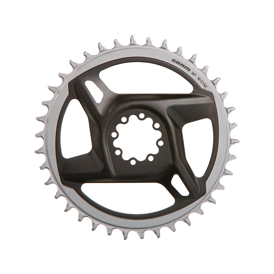 Red/Force D1 DM, Chainring, Teeth: 38, Speed: 12, BCD: Direct Mount, Aluminum, Grey