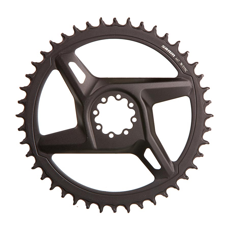 Rival D1 DM, Chainring, Teeth: 44, Speed: 12, BCD: Direct Mount, Aluminum, Black