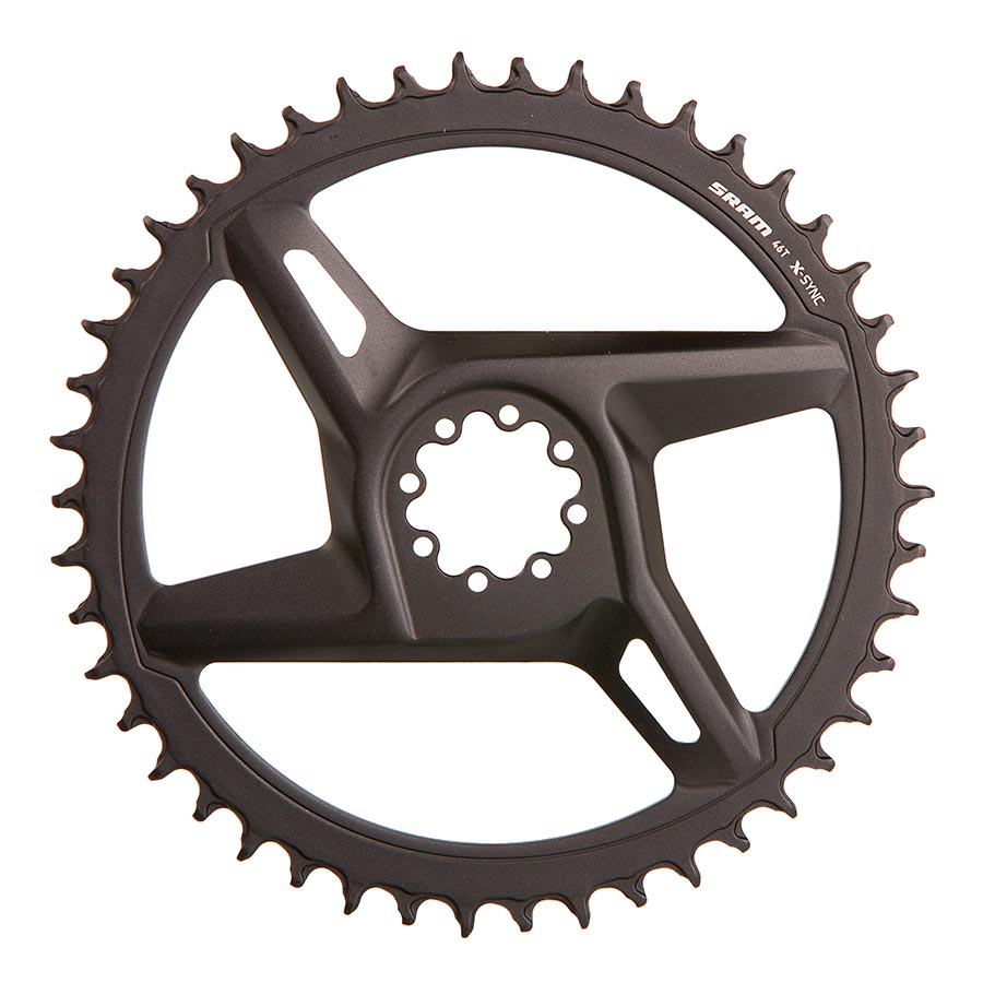 Rival D1 DM, Chainring, Teeth: 46, Speed: 12, BCD: Direct Mount, Aluminum, Black