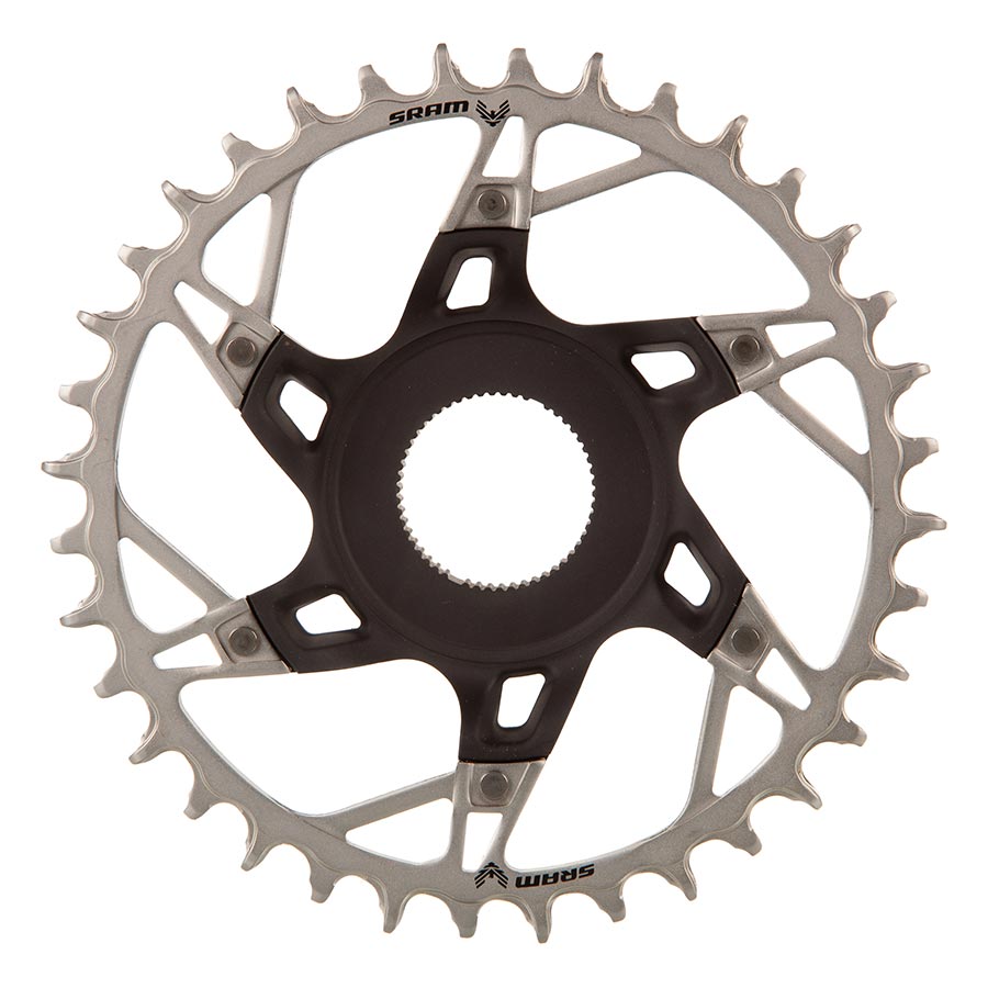 XX Eagle T-Type DM E-MTB STEPS, Chainring, Teeth: 36, Speed: 12, BCD: Direct Mount, Aluminum/Steel, Black