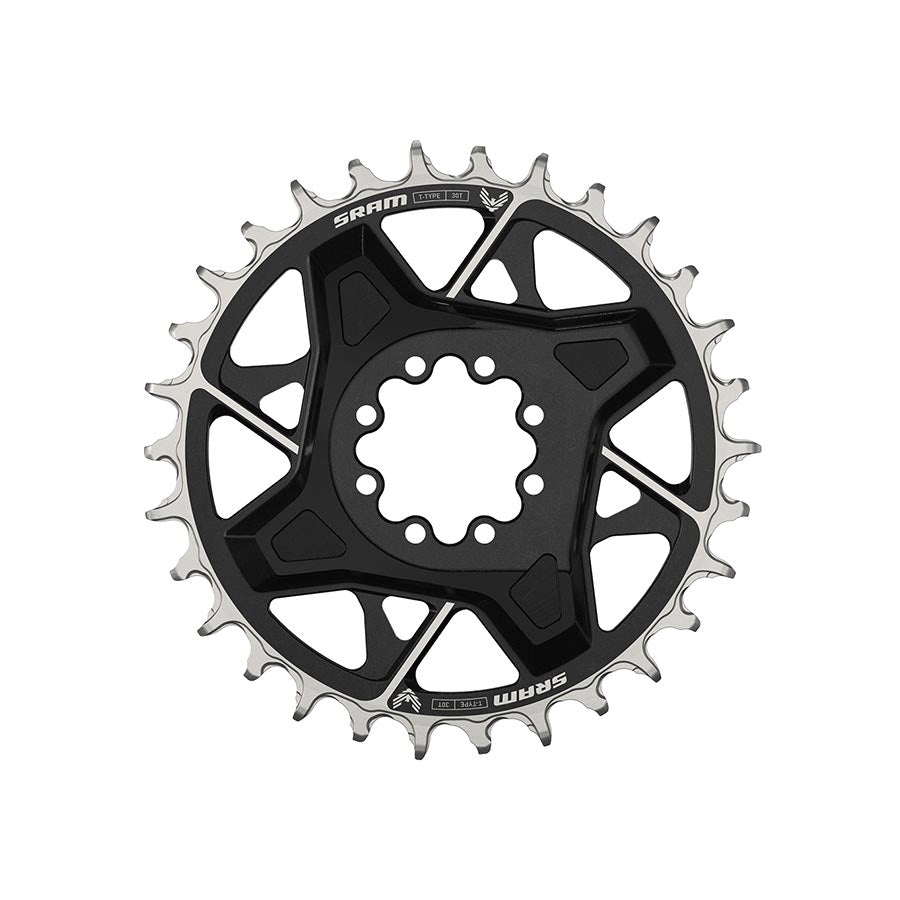 Eagle T-Type DM X0 3mm Offset, Chainring, Teeth: 30, Speed: 12, BCD: Direct Mount, Aluminum, Black
