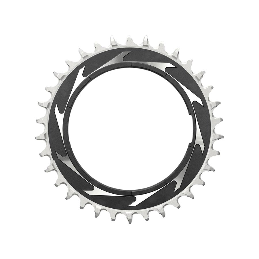 Eagle T-Type Thread Mount 3mm Offset, Chainring, Teeth: 34, Speed: 12, BCD: Thread Mount, Aluminum, Black