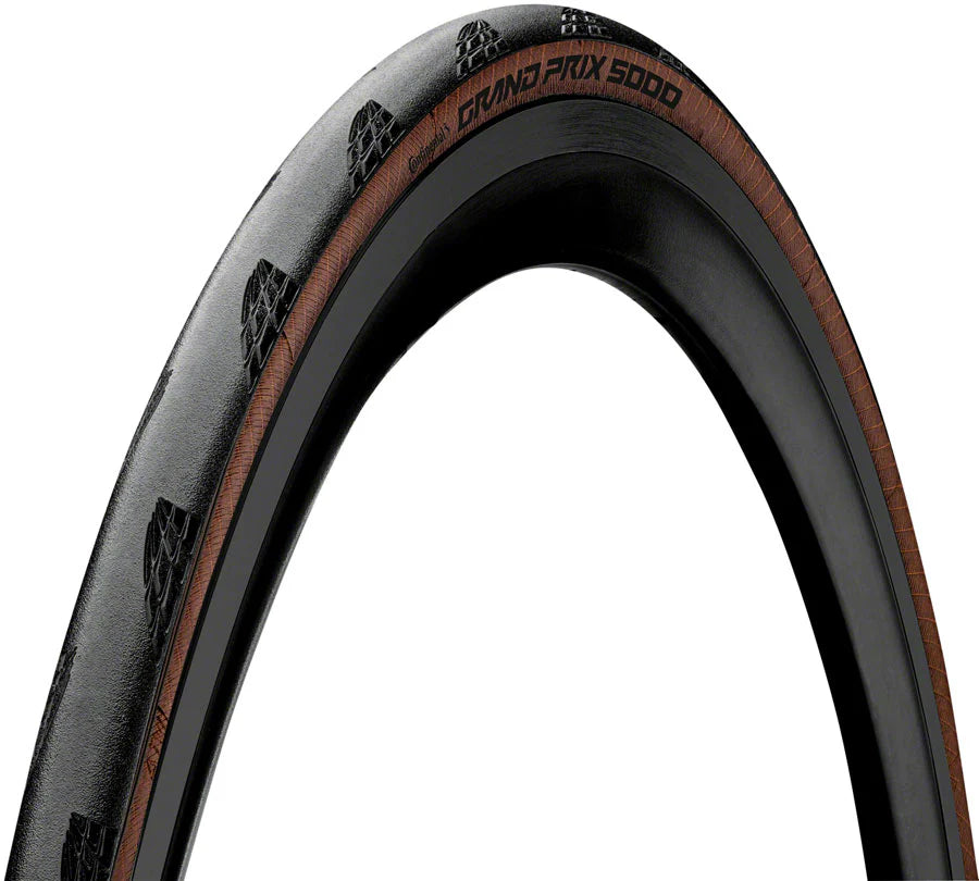 Continental Grand Prix 5000 Folding Tire 700/25/Coffee