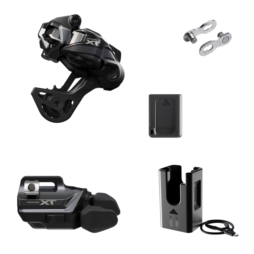 Shimano XT M8250 Di2 Drivetrain Upgrade Kit/Short Cage / I-Spec Shifter