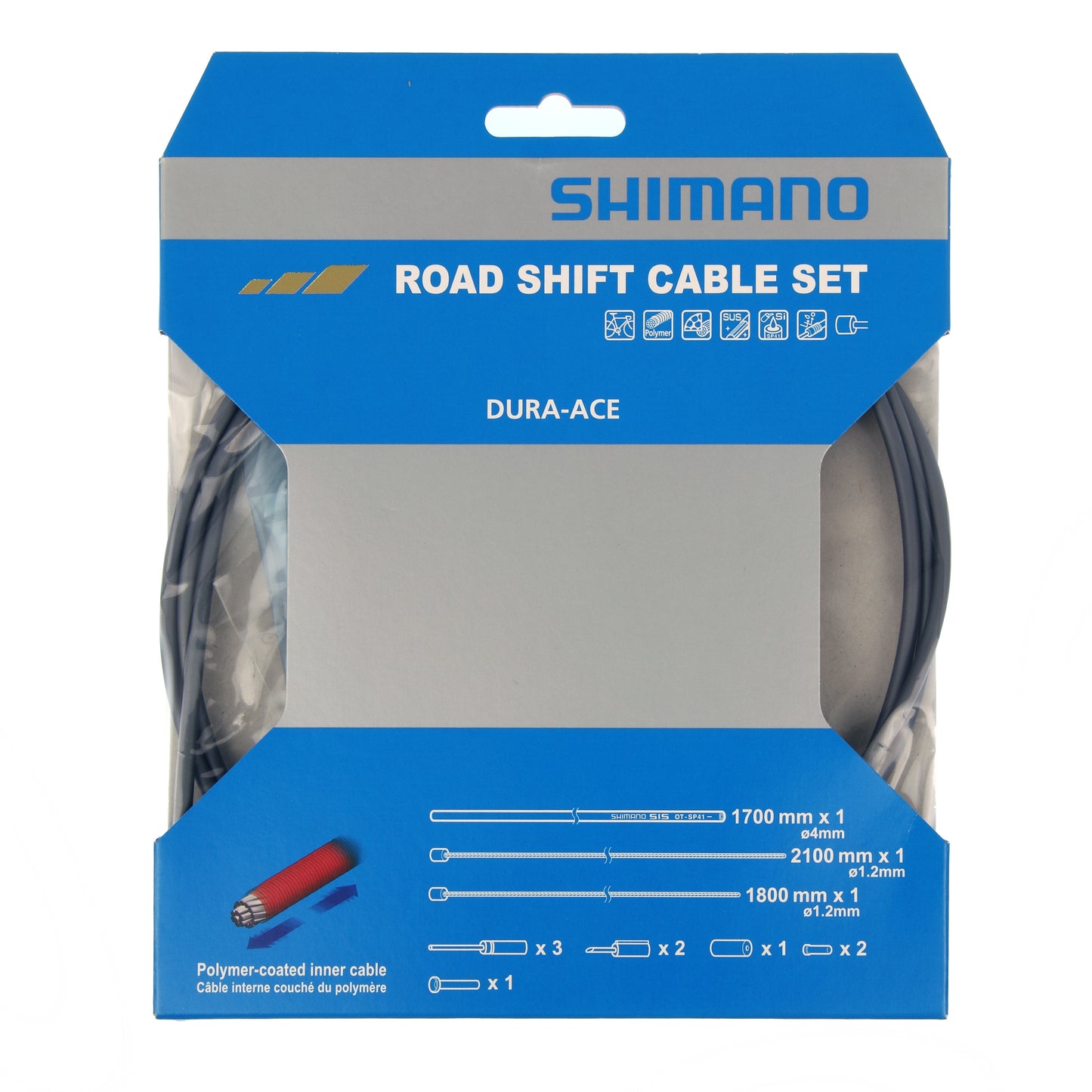 ROAD SHIFT CABLE SET POLYMER- Black