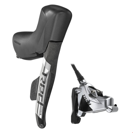 Red eTap AXS D1, Road Hydraulic Disc Brake, Right, Flat mount 2 piece caliper, Black