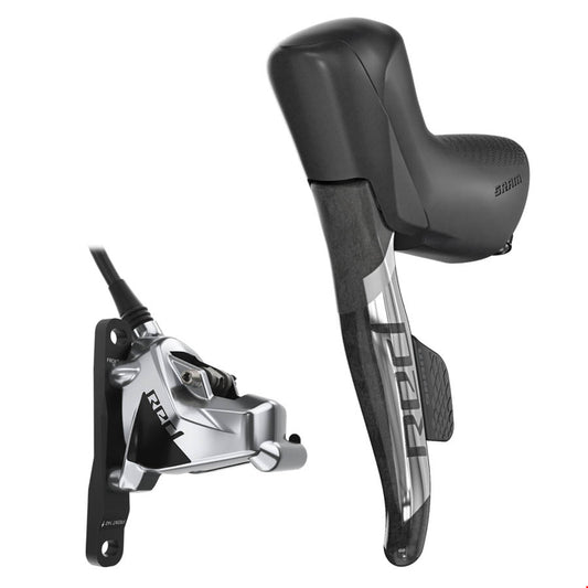 Red eTap AXS D1, Road Hydraulic Disc Brake, Left, Flat mount 2 piece caliper, Black