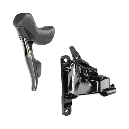 Force D2, Road Hydraulic Disc Brake, Left, Flat mount, Black