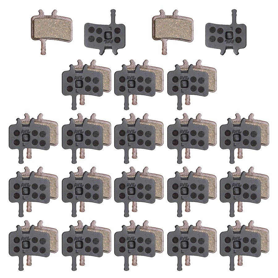 Disc Brake Pads - 20 Sets, Disc Brake Pads, Shape: Avid Juicy/BB7, Organic, 20pcs