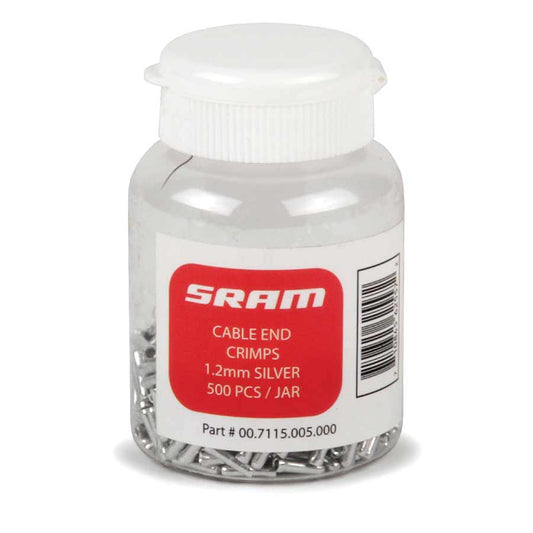 JAR OF 500 PITSTOP 1.2mm SHIFT CABLE ENDS - SILVER