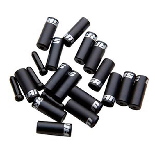 Ferrule kit, Includes 10x 4mm shifter housing stops, 6x 5mm brake housing stops and 4 cable ends, Black