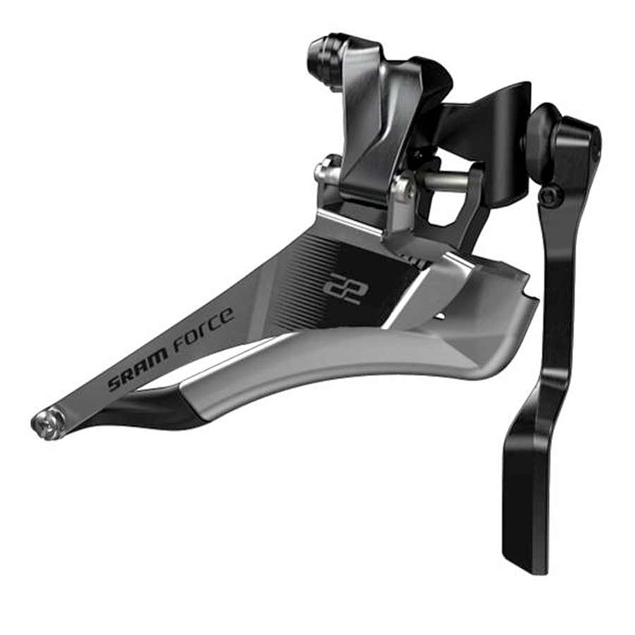 Force22, Front derailleur, 2x11sp, Yaw,Braze-on, W/chain spotter