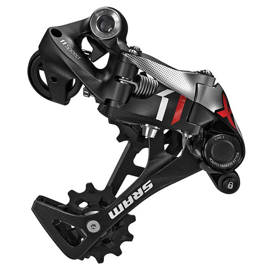 X01, Rear derailleur, 11sp., Type 2.1, Medium cage, Red
