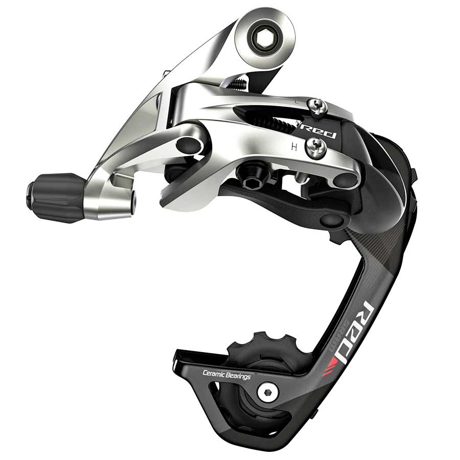 Red, Rear derailleur, 11sp, Short cage