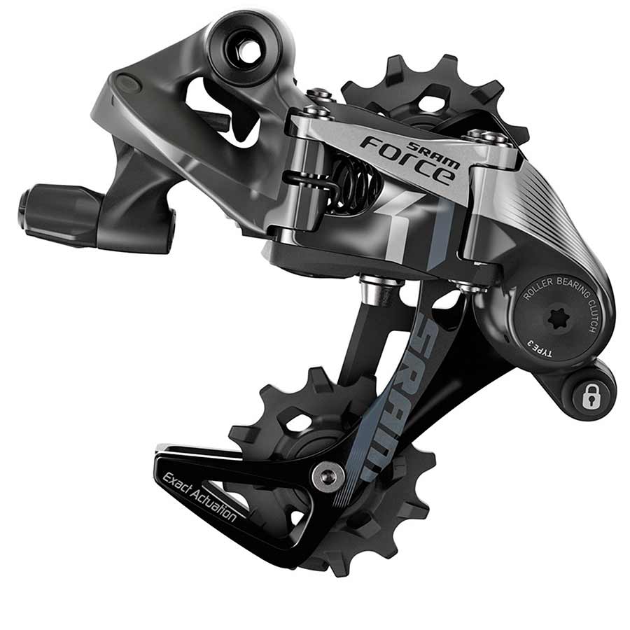 Force1 Type 3.0, Rear derailleur, 11sp., Medium, Black