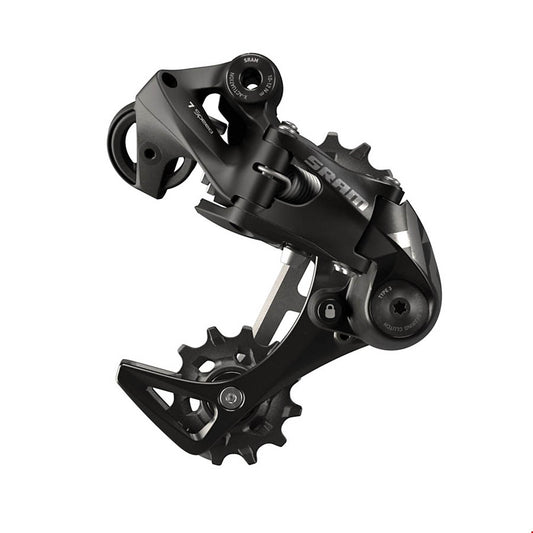 X01 DH, Rear Derailleur, Speed: 7, Cage: Medium, Black