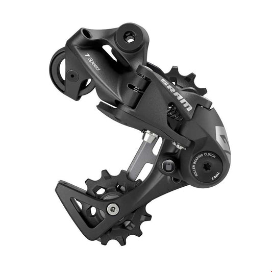 GX DH, Rear Derailleur, Speed: 7, Cage: Medium, Black