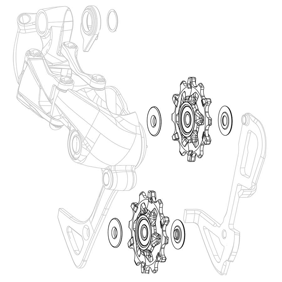 X01/DH X-Sync, Derailleur pulleys, Pair
