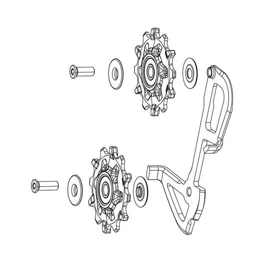 GX 1x11 Inner Cage/Pulley, Gx 1x11/Force1/Rival1 Type 2.1, Kit