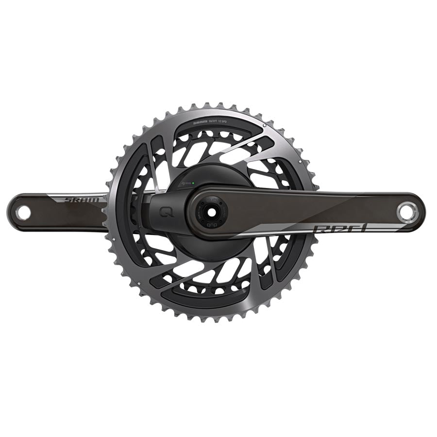 Red AXS Quarq, Power Meter Crankset, Speed: 12, Spindle: 28.99mm, BCD: Direct Mount, 50/37, DUB, 175mm, Black, Road