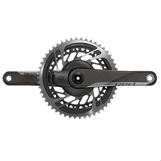 Red AXS Quarq, Power Meter Crankset, Speed: 12, Spindle: 28.99mm, BCD: Direct Mount, 46/33, DUB, 165mm, Black, Road
