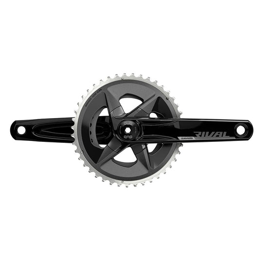 Rival D1 Wide 2x, Crankset, Speed: 12, Spindle: 28.99mm, BCD: 94, 43/30, DUB, 175mm, Black, Road Disc
