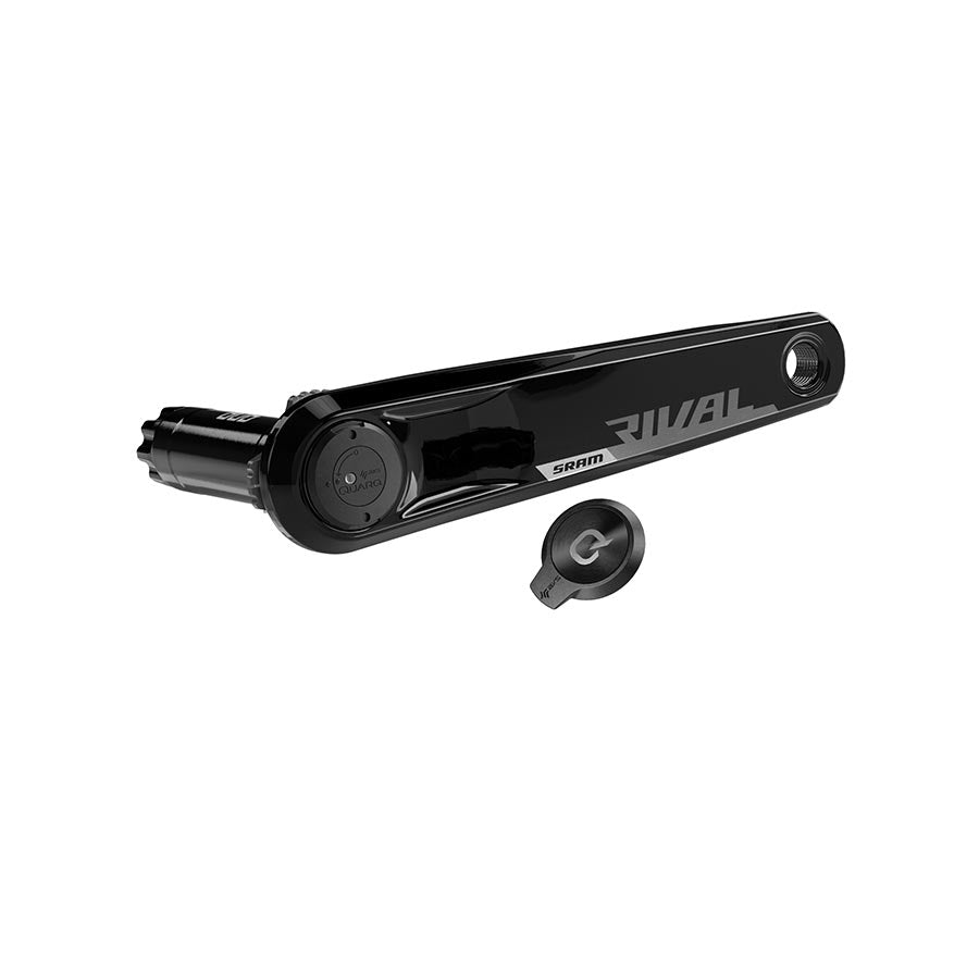 Rival D1 Quarq Left Arm/Spindle, Power Meter Crankset, Speed: 12, Spindle: 28.99mm, DUB, 172.5mm, Black, Road Disc