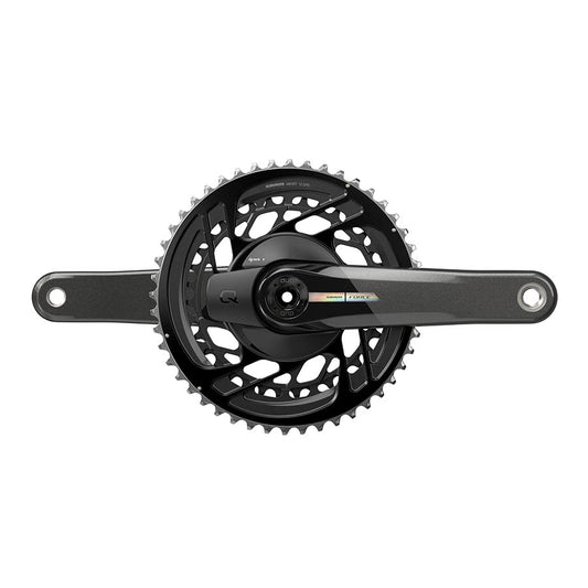 Force D2 2x, Power Meter Crankset, Speed: 12, Spindle: 28.99mm, BCD: Direct Mount, 48/35, DUB, 172.5mm, Black, Road Disc
