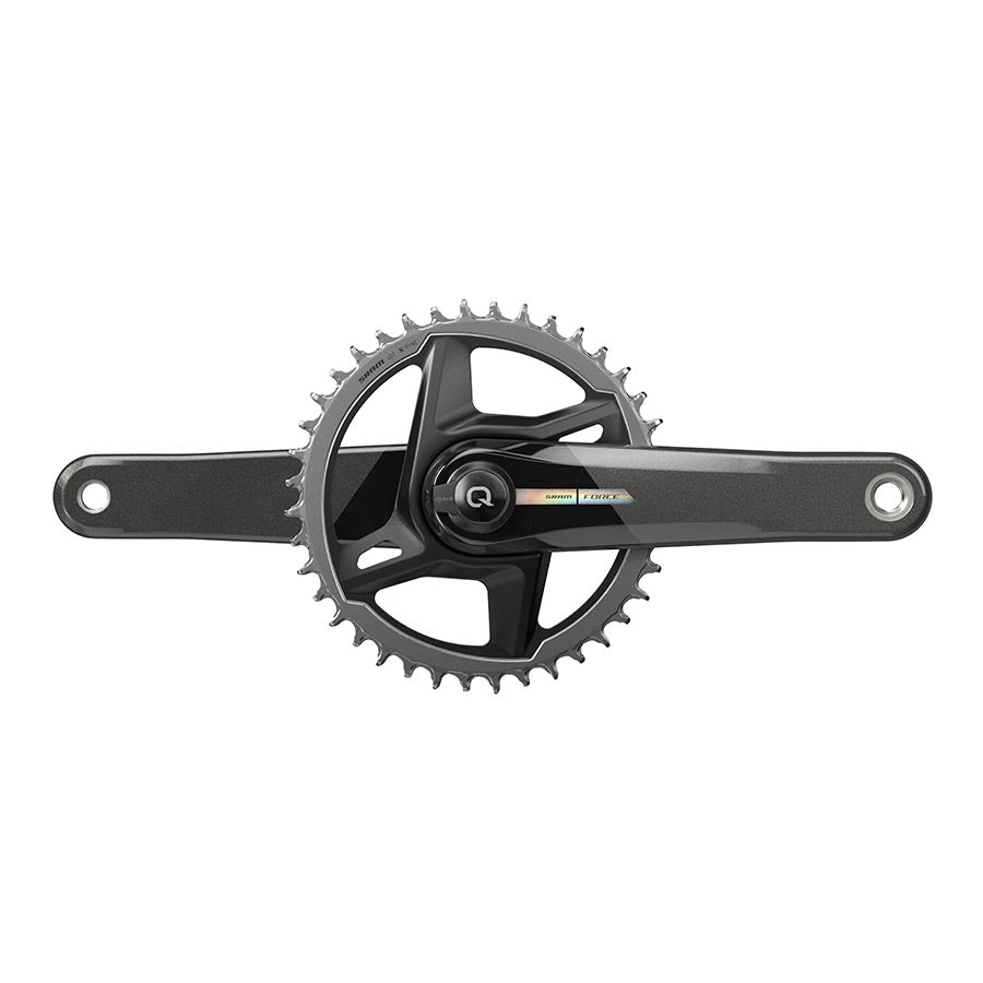 Force D2 1x Wide, Power Meter Crankset, Speed: 12, Spindle: 28.99mm, BCD: Direct Mount, 40, DUB, 177.5mm, Black, Road Disc