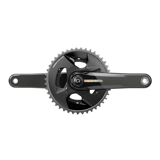 Force D2 2x Wide, Power Meter Crankset, Speed: 12, Spindle: 28.99mm, BCD: Direct Mount, 43/30, DUB, 165mm, Black, Road Disc