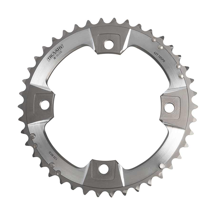 26T, 10 sp, BCD 80mm, 4-Bolt, XX, Inner Chainring, For MTB double, Aluminum, Grey, 11.6215.188.120