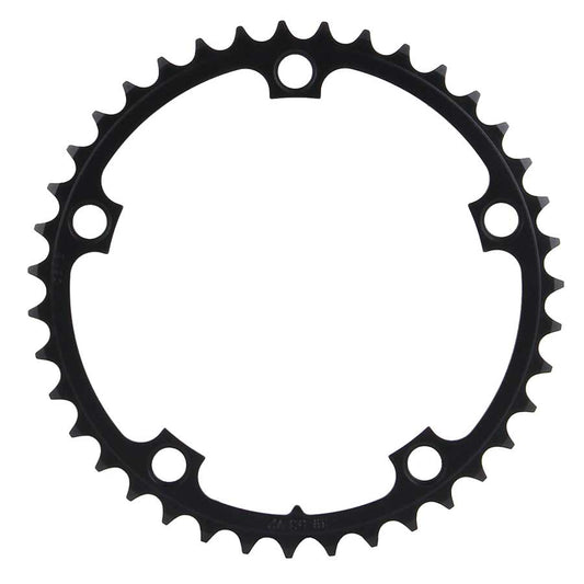 39T, 10 sp, BCD 130mm, 5-Bolt, Inner Chainring, For 39/48 ou 39/53, Aluminum, Black, 11.6215.197.010