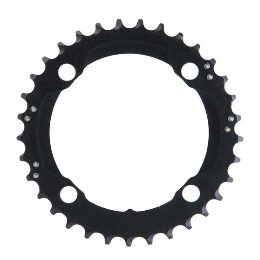 33T, 10 sp, BCD 104mm, 4-Bolt, Middle Chainring, For 22/33/44, Aluminum, Black, 11.6215.188.290