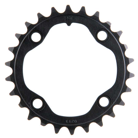 26T, 10 sp, BCD 80mm, 4-Bolt, All 26/39, Inner Chainring, For MTB double, Aluminum, Black, 11.6215.188.310