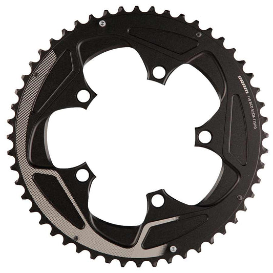 52T, 11sp, BCD: 110mm, 5 Bolts, Road X-Glide, Outer Chainring, For 36/52, Aluminum, Silver, 11.6218.016.000