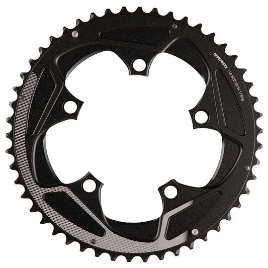 50T, 11sp, BCD: 110mm, 5 Bolts, Road X-Glide, Outer Chainring, For 34/50, Aluminum, Silver, 11.6218.016.001