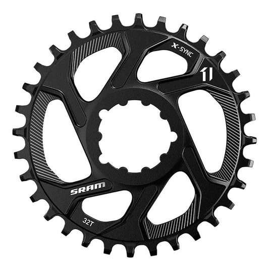 X-Sync, 32T, 11sp, Direct Mount Chainring, Offset 3mm, Steel, Black