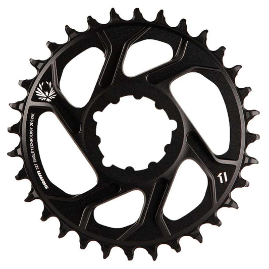 X-Sync 2, 6mm offset, 36T, 12sp., BCD: Direct Mount, Single Chainring, Aluminum, Black