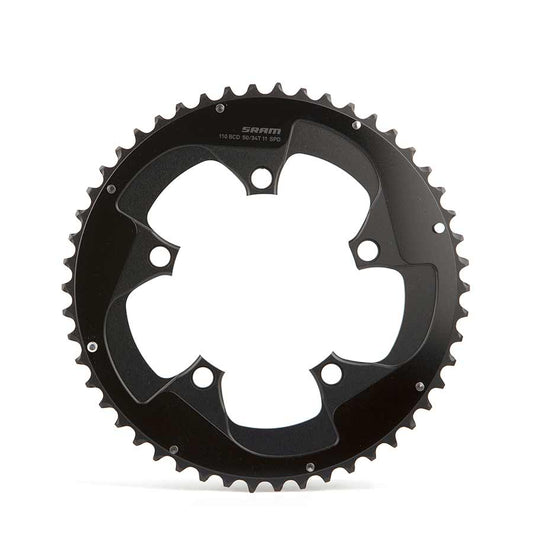 Red B2, 50T, 11sp, BCD: 110mm, Chainring, Aluminum, Black