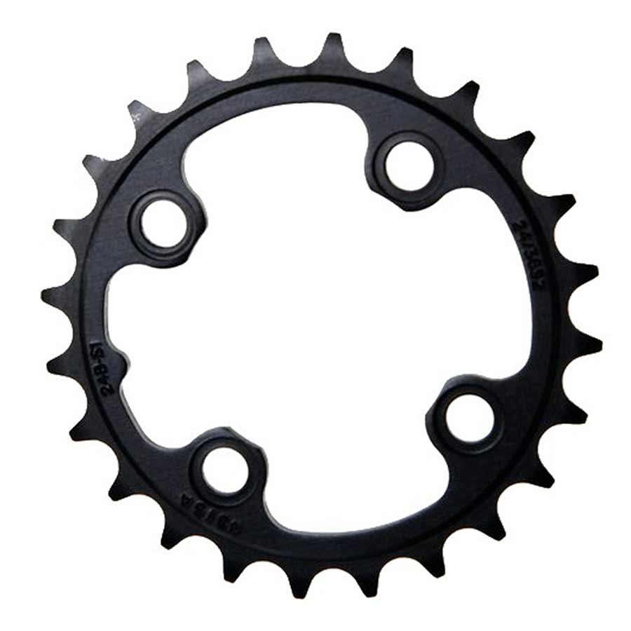24T Chainring, 11sp, BCD: 64, Aluminum, Black