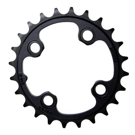 24T Chainring, 11sp, BCD: 64, Aluminum, Black