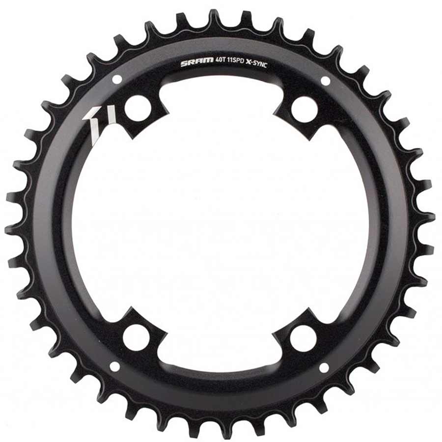 X-Sync Asymmetric, 44T Chainring, 11sp, BCD: 110, Aluminum, Black