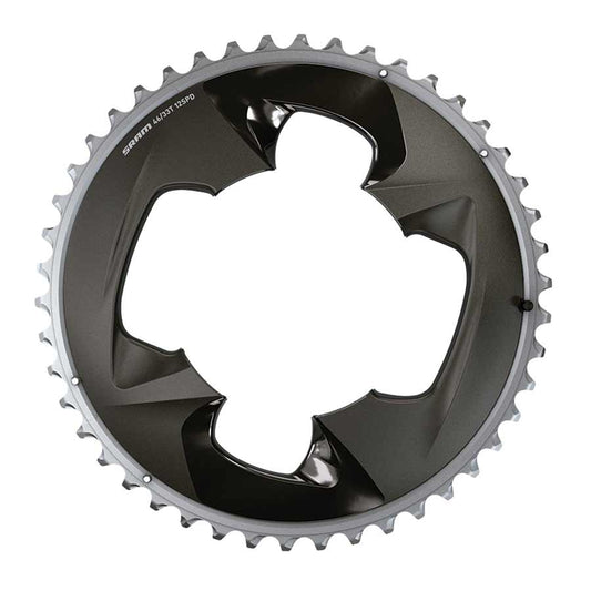 Force AXS 2x, Chainring, Teeth: 30, Speed: 12, BCD: 94, Bolts: 4, Inner, Aluminum, Black