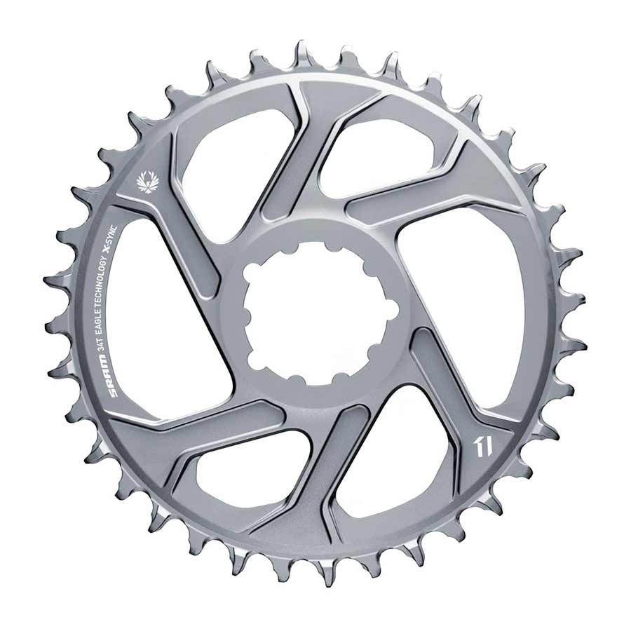 X-SYNC 2 X01 Eagle Polar Grey, Chainring, Teeth: 36, Speed: 12, BCD: Direct Mount, Single, Alloy, Offset 3mm, Grey